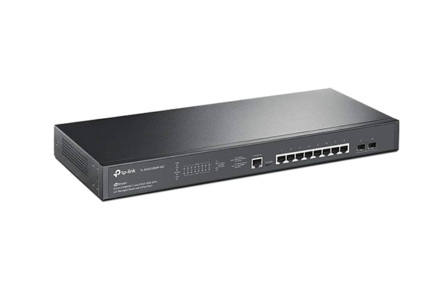 TP-Link TL-SG3210XHP-M2 JetStream 8-Port 2.5GBASE-T and 2-Port 10GE SFP+ L2+ Managed Switch with 8-Port PoE+
