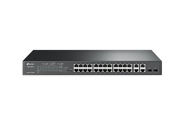 TP-Link TL-SL2428P JetStream 24-Port 10/100Mbps + 4-Port Gigabit Smart Switch with 24-Port PoE+