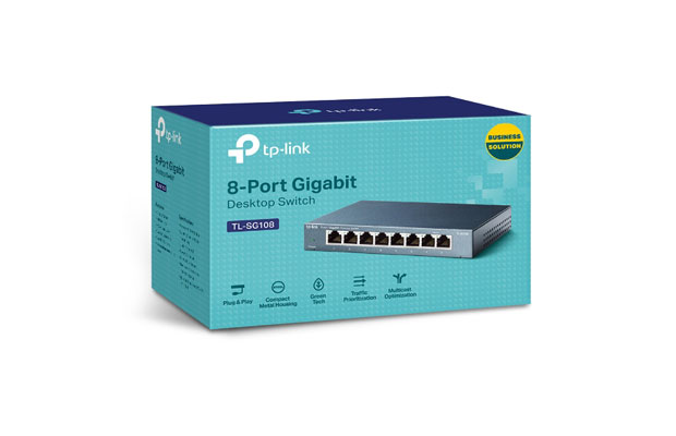 TP-LINK TL-SG108 8-Port 10/100/1000Mbps Desktop Switch